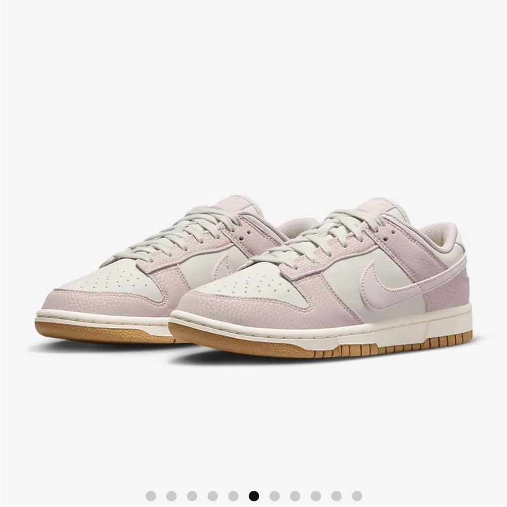 Nike Pink Sneakers with Suede Upper and Gum Sole